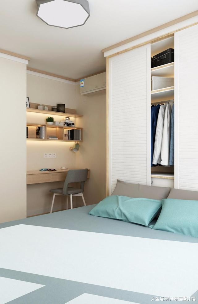 麻雀虽小五脏俱全，套内仅43平却装出两房一厅，关键还不挤！