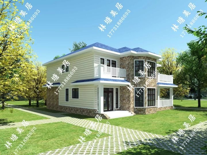 这23款经济又适用的二层别墅你看了吗？内附平面图、效果图！