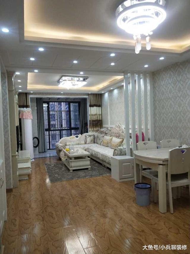 晒晒新家，100平欧式风格硬装才花了10万，这效果敢说小区最好！