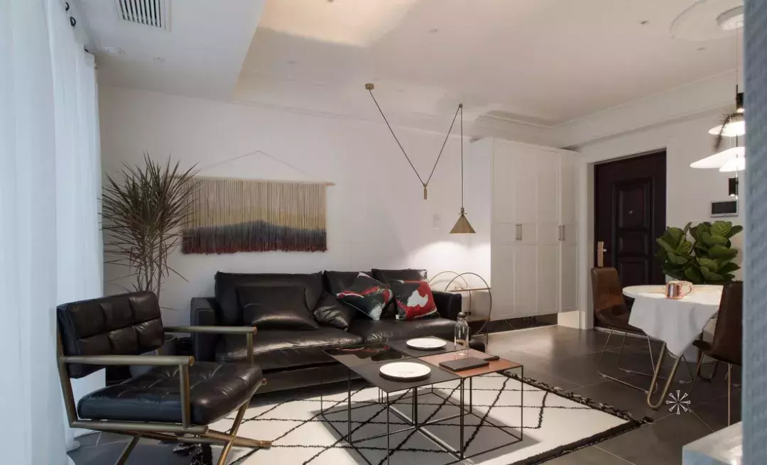 87㎡简约北欧2室2厅，