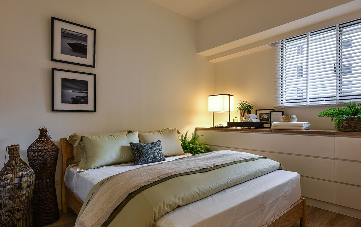 简约大户型两居室，纯色装，看着特别优雅！