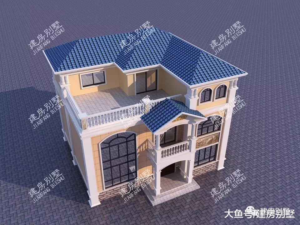 两栋宽12米的农村自建房，第一栋厨房独建，第二栋很喜人