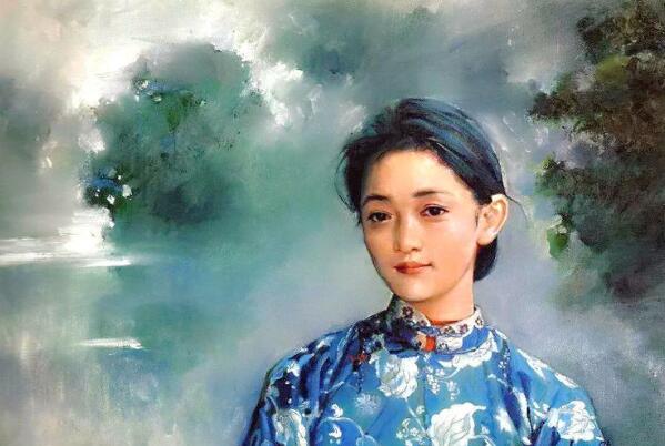 周迅少女時期曾做過他的人體模特，畫的這副油畫，賣了184萬