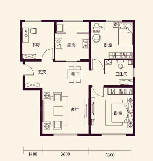 买90平方的三室两厅两卫舒适吗?
