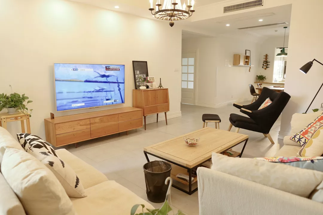 上海153平的北欧风大宅，简单却又舒适的家居设计