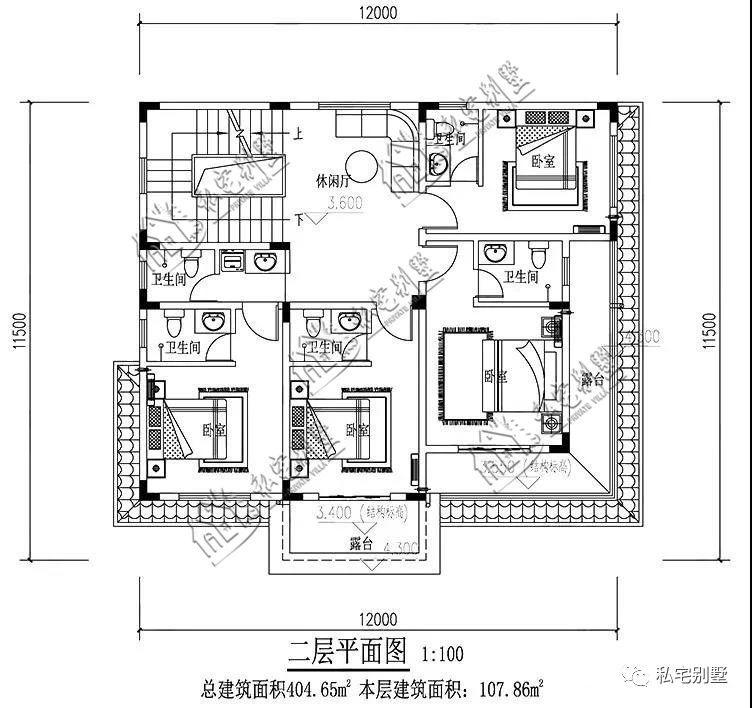 120平占地户型, 欧式三层别墅有地下室和游泳池户型你见过吗?