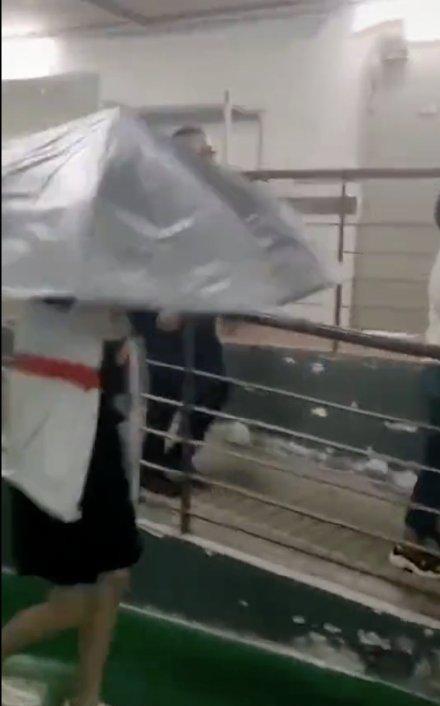 杨紫遭粉丝围堵，为防泄露新戏造型在车库打伞，被网友质疑耍大牌