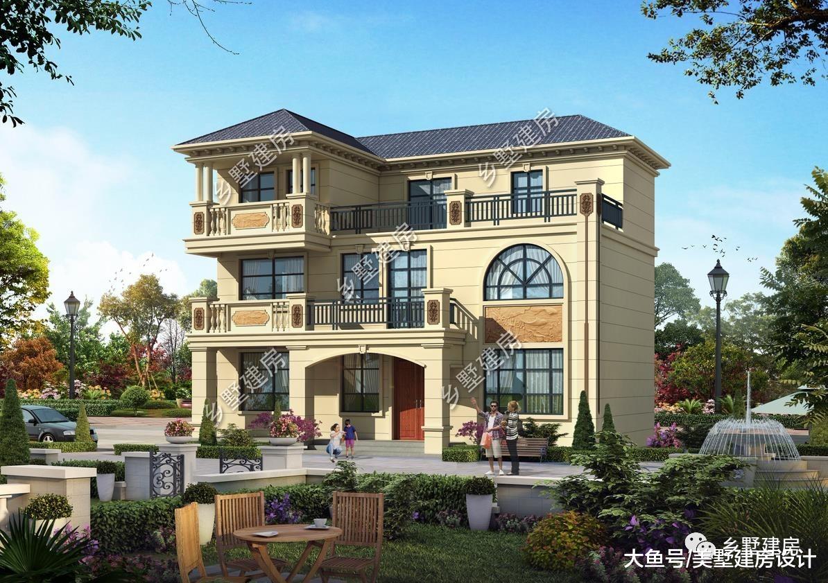 三层漂亮大别墅，在农村建一栋，住起来悠哉悠哉！