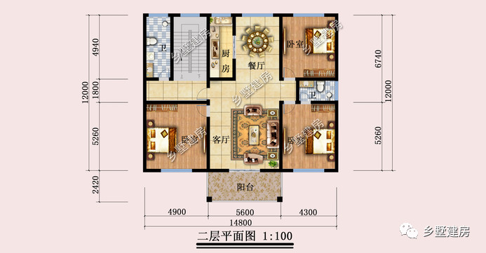 农村三层欧式别墅，有车库有露台，建一栋你就是人生赢家！