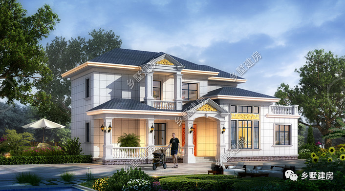 18x8欧式别墅，开放厨房+挑空客厅，是直击心灵的理想居所！