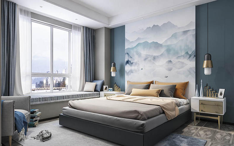 北欧ins风卧室，打造休闲个性飘窗