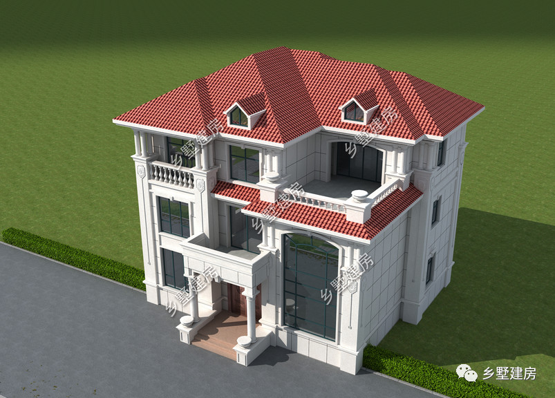 13x13米农村别墅，自带挑空客厅，在村里是最闪耀的存在