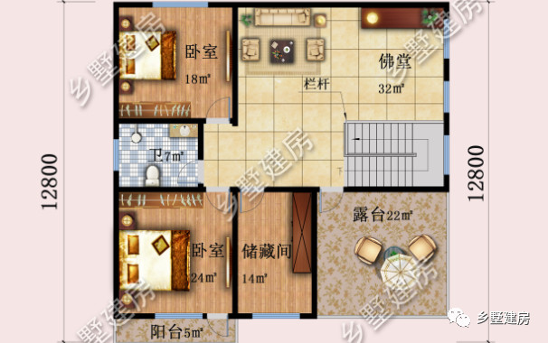 三层现代风农村别墅，淡雅中带有一些豪华，简约而又不简单