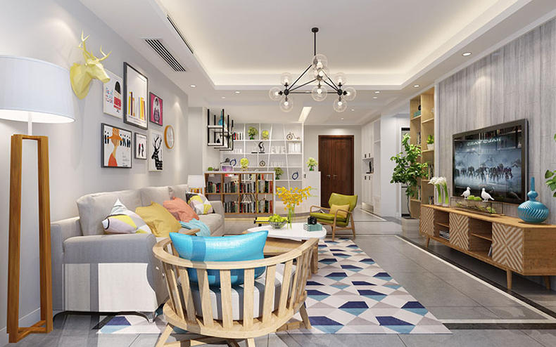 电视墙做成这样真好看，时尚不落伍