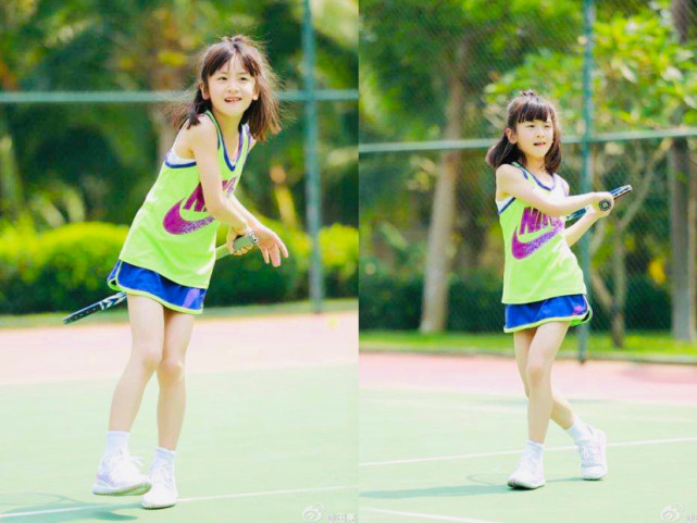 网球|田亮女儿森碟正式开启职业网球选手之路，她会是未来又一个李娜吗？