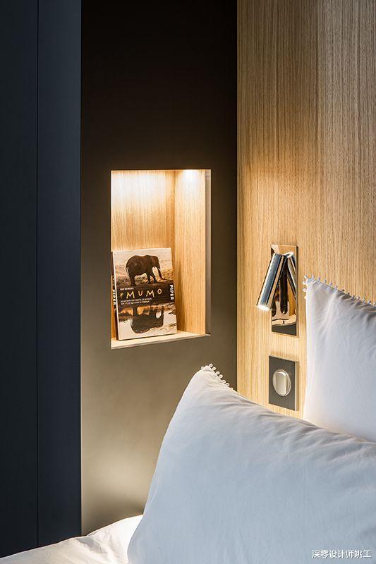 |等我家再装修，就不买床头柜，衣柜代替，中间悬空置物，还省地