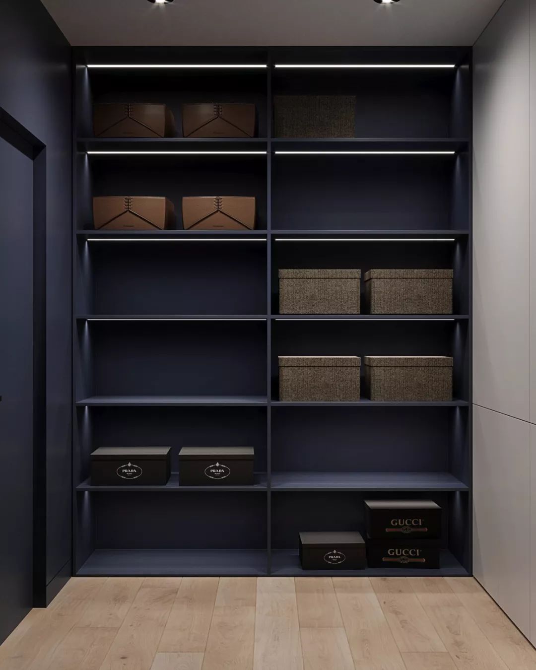 |西安谷空间设计：一厅三室，灰色+木色，高级！