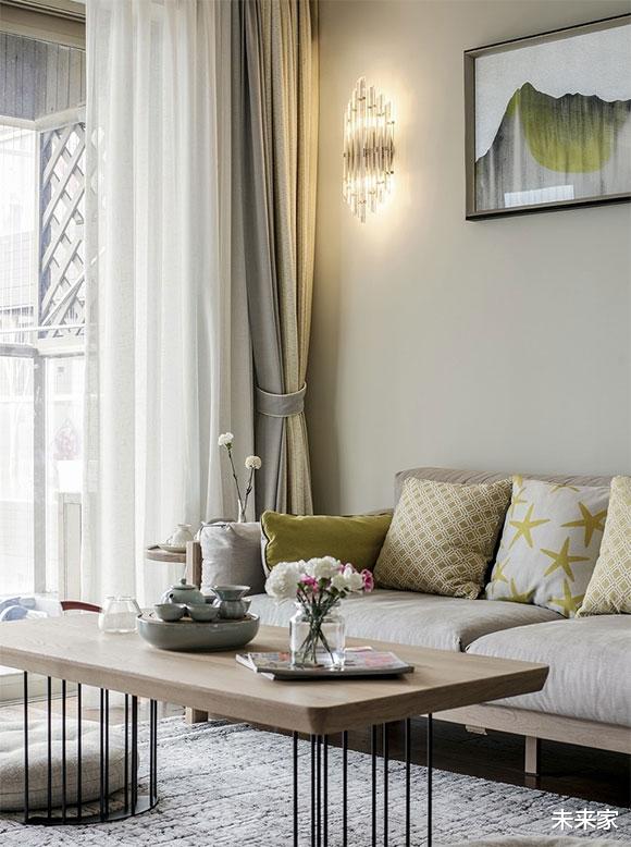 「」特别漂亮的两房装修，居然还是美式风格设计，小户型这样装错不了