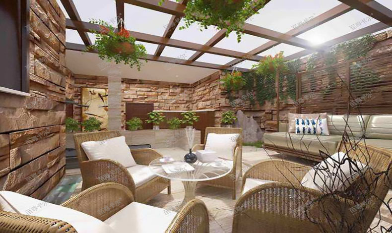 |看了这些天井阳光房效果图，才发现原来天井也可以这么美