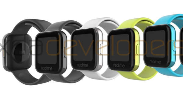 realme■realme Watch渲染图曝光 支持更换表盘 或近期上市