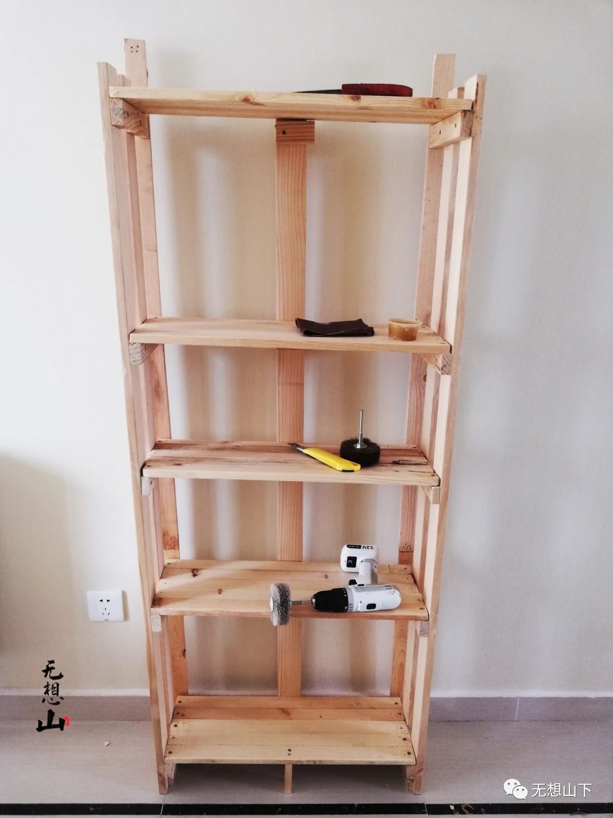 @网购的残次品,打包的木条,废物利用,自己动手DIY做书架