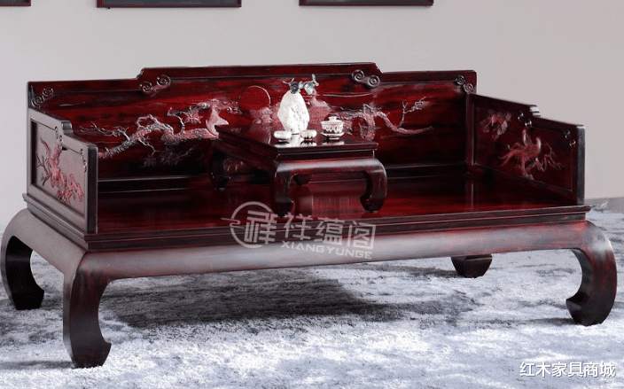 「小叶紫檀」小叶紫檀罗汉床——最理想的坐具