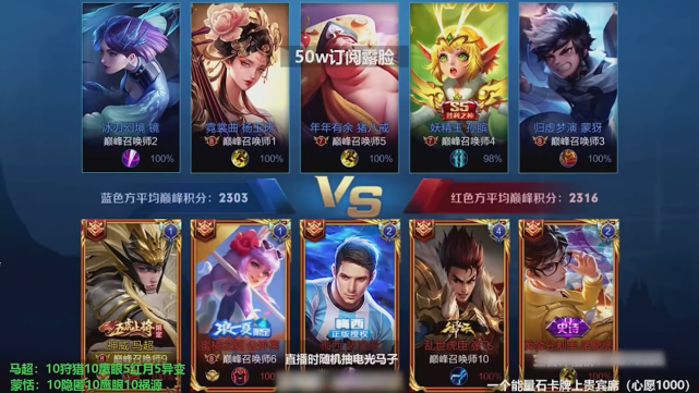 马超|国一马超最强一战，带飞李导可杰两大野王，看评分懵了：16.5分？