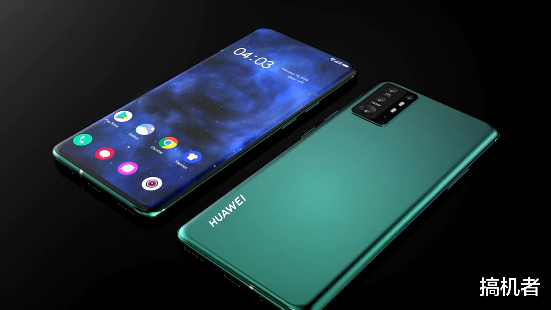 『华为』华为P50Pro概念图：真全面屏让我不再期待iPhone12