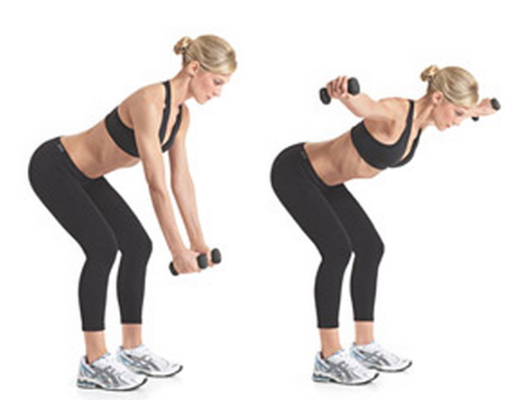 『血糖』女孩居家哑铃练习，做完这几组手臂特训，告别恼人掰掰肉