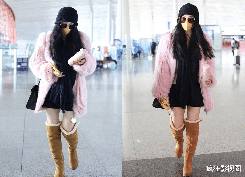 郑爽|范冰冰机场被拍,穿光腿神器豪气十足,手机壳依旧少女心