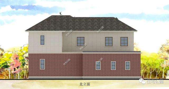 |火炕卧室+堂屋，16×10米田园风二层洋楼