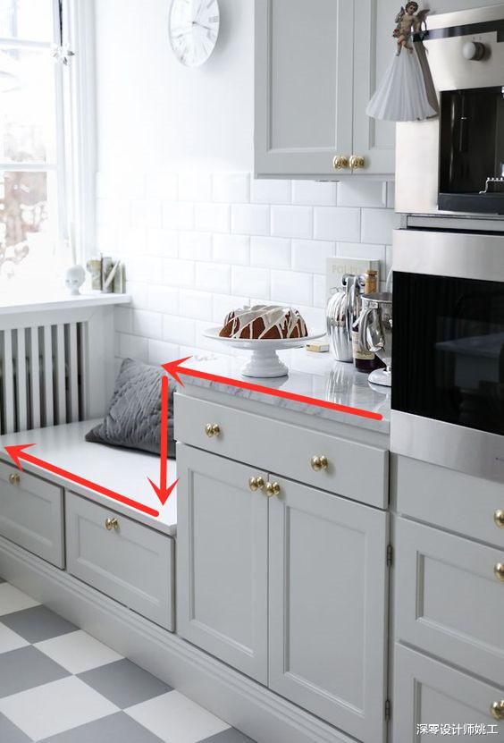 |靠窗灶台下沉40cm，这一定要抄回家，做饭累了转身坐下歇会儿