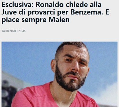 尤文图斯|曝C罗要求尤文签本泽马！皇马标10亿欧违约金，34岁功勋自荐降薪回归