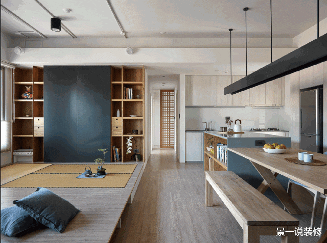 |扔掉你家3+2的大沙发，为客厅腾出一点空，面积变大了，好看满分