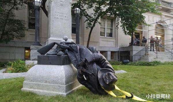 美国@示威者又做出了一件事，特朗普发怒了，这是国家的耻辱