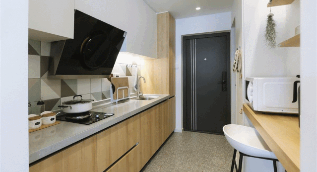 单身公寓@30㎡原木风单身公寓，面积不大，却功能齐全还很温馨！