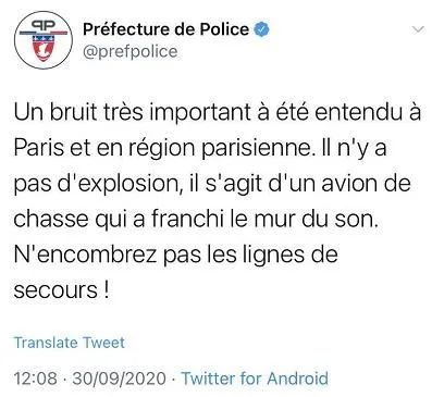小S|法国巴黎传出巨大爆炸声响，警方回应