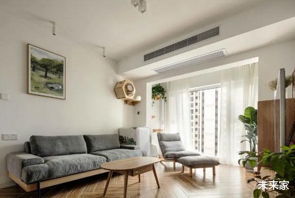 毛坯房|86㎡简约风格三房装修，入户花园改书房，全屋美极了！