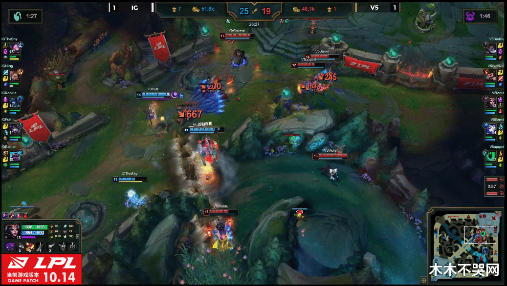 v5战队|TheShy凯南天雷引爆V5！IG让一追二击败“大威天龙”