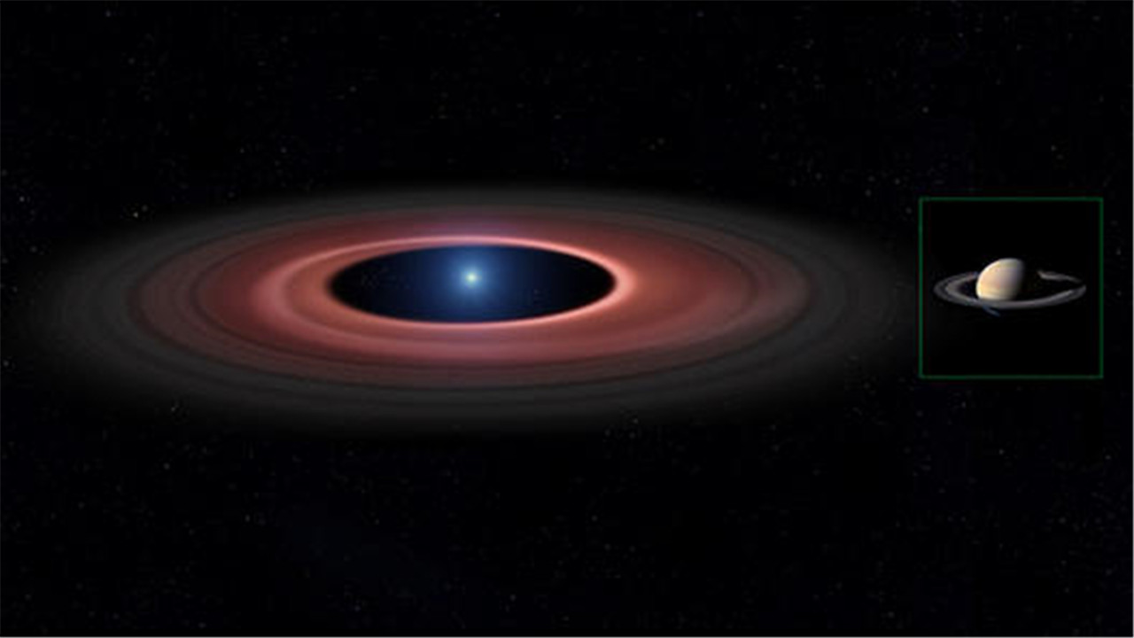「土星」银河系中最大的星环被发现，直径1.2亿公里，比土星的还大200倍！