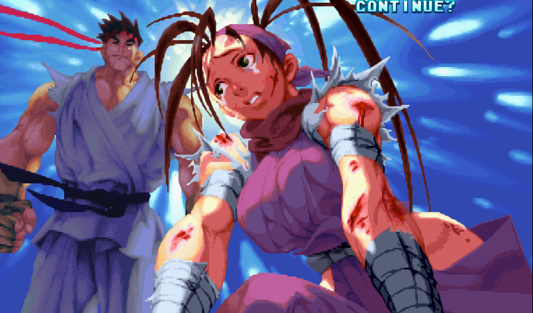 街机游戏|街机游戏续命成功画面，就算被扎成刺猬也能原地满血复活