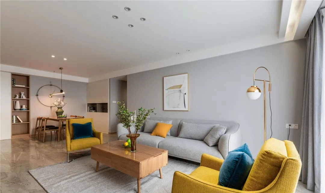 「」135㎡舒适北欧风格新房装修,餐厅餐边柜美观实用