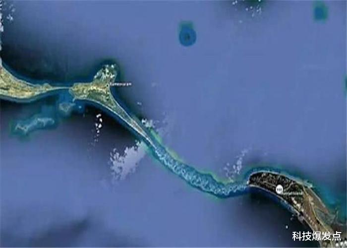 【美国】地球上横跨40公里的桥梁，被美国卫星拍到，验证印度神话故事！