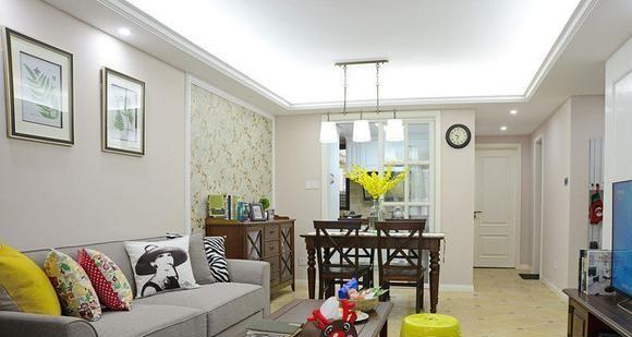 ▲美式风的小家装修完工,效果简约大方,朋友来了都夸太漂亮了