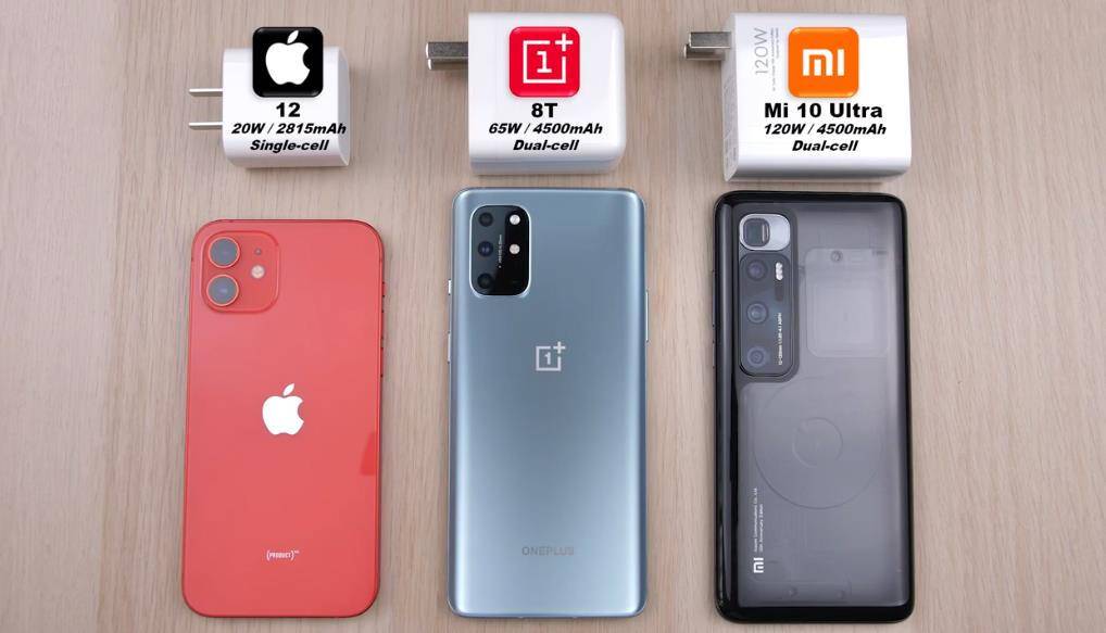 小米科技|iPhone12、一加8T、小米10Ultra充电实测，这就是雷军骄傲的资本？