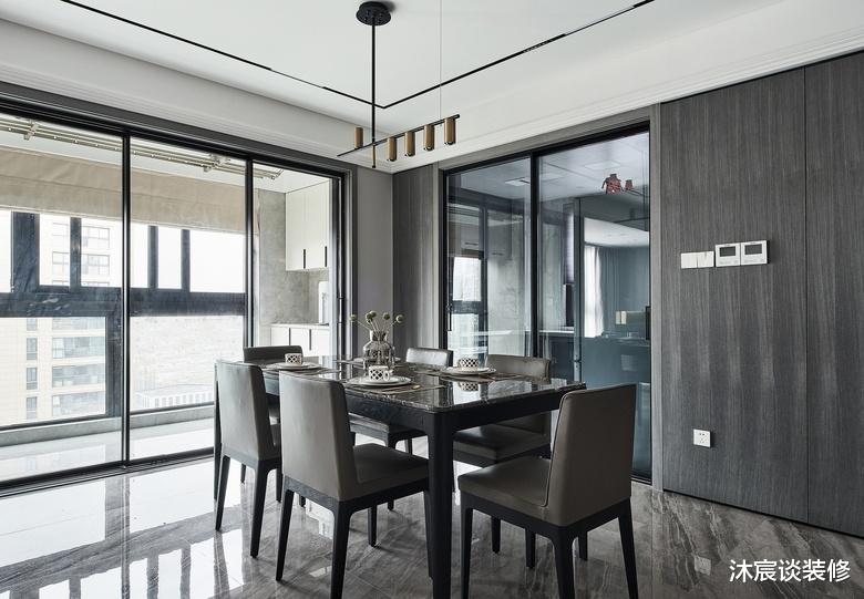 |怪不得年轻人都喜欢横厅，装成现代风格，超级敞亮，享受极致简约