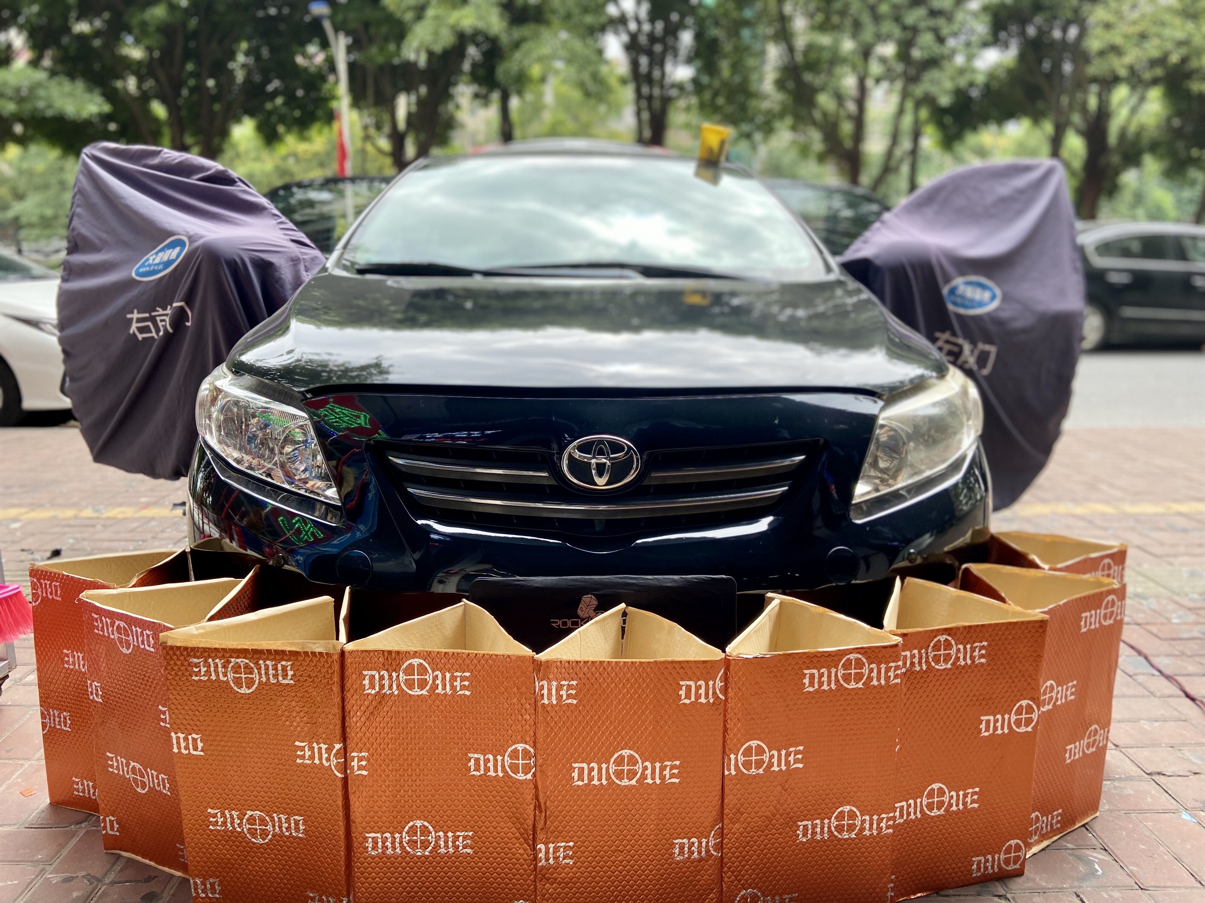 丰田卡罗拉|解决丰田卡罗拉风噪路噪,全车隔音搭配DVD机方案