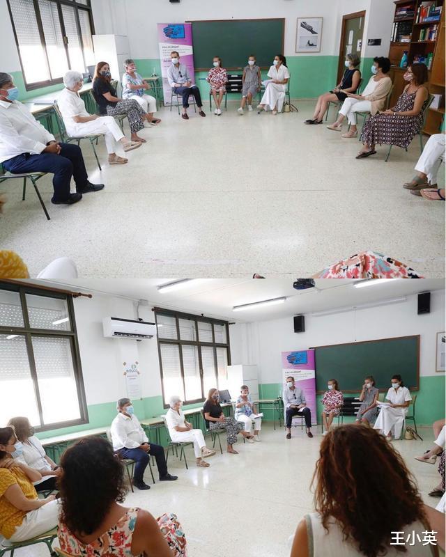 高马尾|西班牙姐妹花再亮相，齐扎高马尾利落精神，莱后素雅白裙显高级