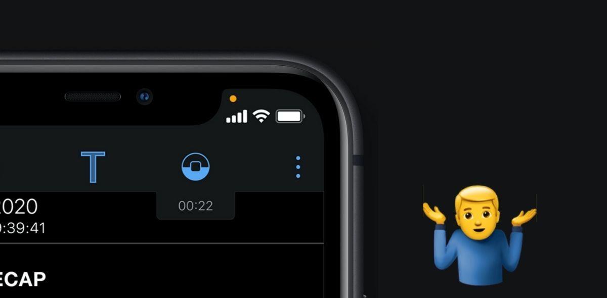 |看到iPhone顶部的橙色或绿色点了吗？您知道是什么意思吗？