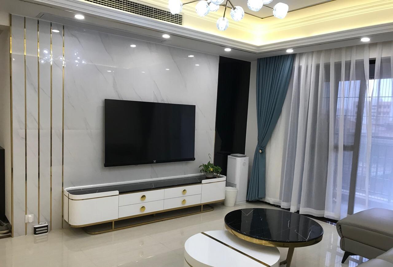 『』入住三个月的新房，全屋很漂亮，大理石电视墙很喜欢，给大家分享